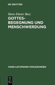 Cover von Gottesbegegnung und Menschwerdung