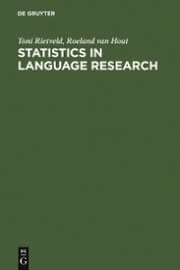 Cover von Statistics in Language Research