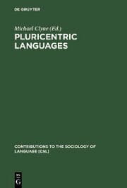 Cover von Pluricentric Languages