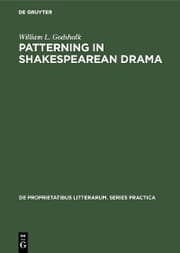 Cover von Patterning in Shakespearean Drama