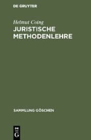Cover von Juristische Methodenlehre
