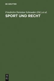 Cover von Sport und Recht