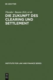 Cover von Die Zukunft des Clearing und Settlement