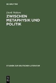 Cover von Zwischen Metaphysik und Politik