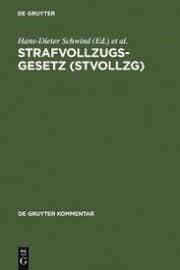 Cover von Strafvollzugsgesetz (StVollzG)