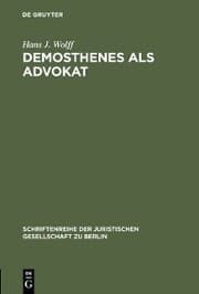 Cover von Demosthenes als Advokat