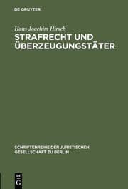 Cover von Strafrecht und Überzeugungstäter