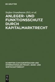 Cover von Anleger- und Funktionsschutz durch Kapitalmarktrecht