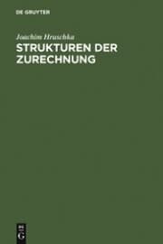 Cover von Strukturen der Zurechnung