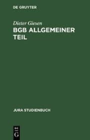 Cover von BGB Allgemeiner Teil
