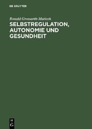 Cover von Selbstregulation, Autonomie und Gesundheit