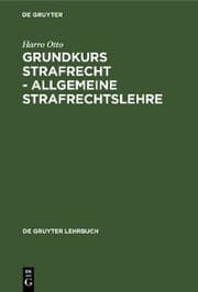 Cover von Grundkurs Strafrecht - Allgemeine Strafrechtslehre
