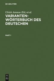 Cover von Variantenwörterbuch des Deutschen