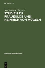 Cover von Studien zu Frauenlob und Heinrich von Mügeln