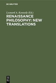 Cover von Renaissance Philosophy: New Translations