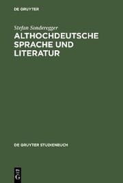 Cover von Althochdeutsche Sprache und Literatur