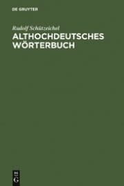 Cover von Althochdeutsches Wörterbuch