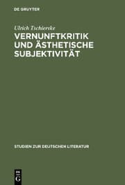 Cover von Vernunftkritik und ästhetische Subjektivität