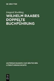 Cover von Wilhelm Raabes doppelte Buchführung