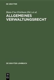 Cover von Allgemeines Verwaltungsrecht