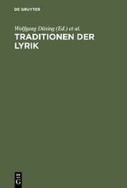 Cover von Traditionen der Lyrik