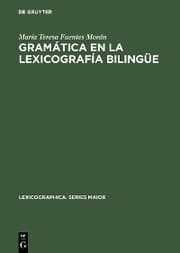 Cover von Gramática en la lexicografía bilingüe