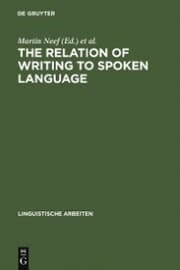 Cover von The Relation of Writing to Spoken Language