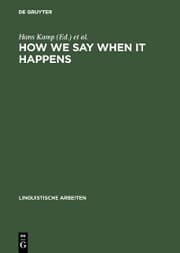 Cover von How we say WHEN it happens
