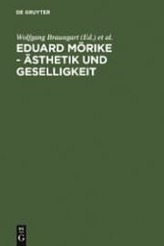 Cover von Eduard Mörike - Ästhetik und Geselligkeit
