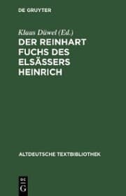 Cover von Der Reinhart Fuchs des Elsässers Heinrich