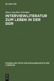 Cover von Interviewliteratur zum Leben in der DDR