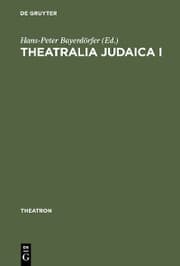 Cover von Theatralia Judaica I