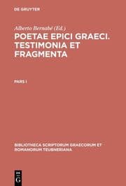 Cover von Poetae epici Graeci