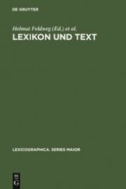 Cover von Lexikon und Text