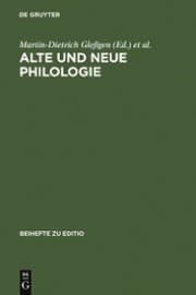 Cover von Alte und neue Philologie