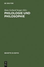 Cover von Philologie und Philosophie