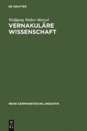 Cover von Vernakuläre Wissenschaft