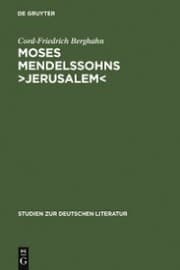 Cover von Moses Mendelssohns >Jerusalem<