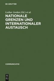Cover von Nationale Grenzen und internationaler Austausch