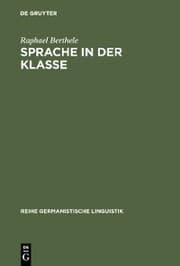 Cover von Sprache in der Klasse