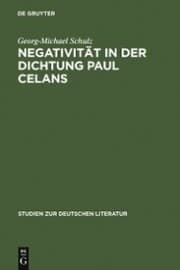 Cover von Negativität in der Dichtung Paul Celans