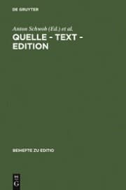 Cover von Quelle - Text - Edition