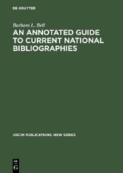 Cover von An Annotated Guide to Current National Bibliographies