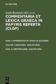 Cover von Aristophanes - Bacchylides