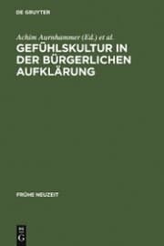 Cover von Gefühlskultur in der bürgerlichen Aufklärung