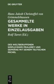 Cover von Des Weltberuffenen Simplicissimi Pralerey und Gepräng mit seinem Teutschen Michel
