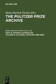 Cover von Cultural Criticism 1969-1990