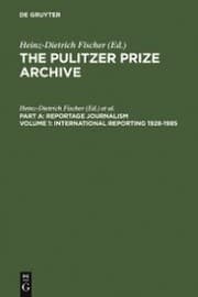 Cover von International Reporting 1928-1985