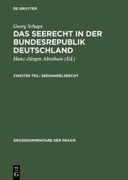 Cover von Das Seerecht in der Bundesrepublik Deutschland : Kommentar und Materialsammlung