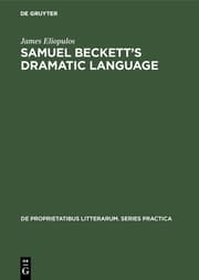 Cover von Samuel Beckett's dramatic language
